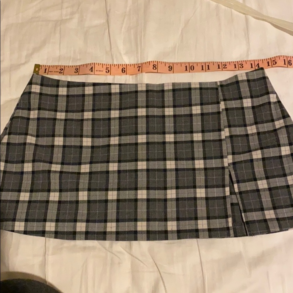 NWOT plaid mini skirt
